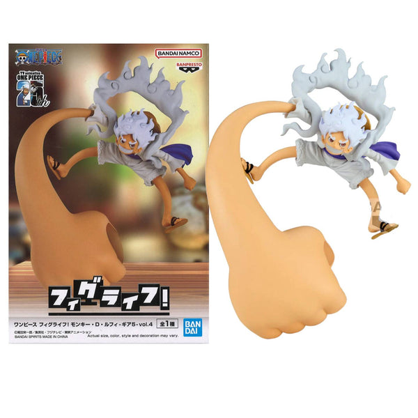 One Piece: Monkey D. Luffy Gear 5 – FL Series Statua 10 cm – Banpresto / Bandai Spirits – 89750