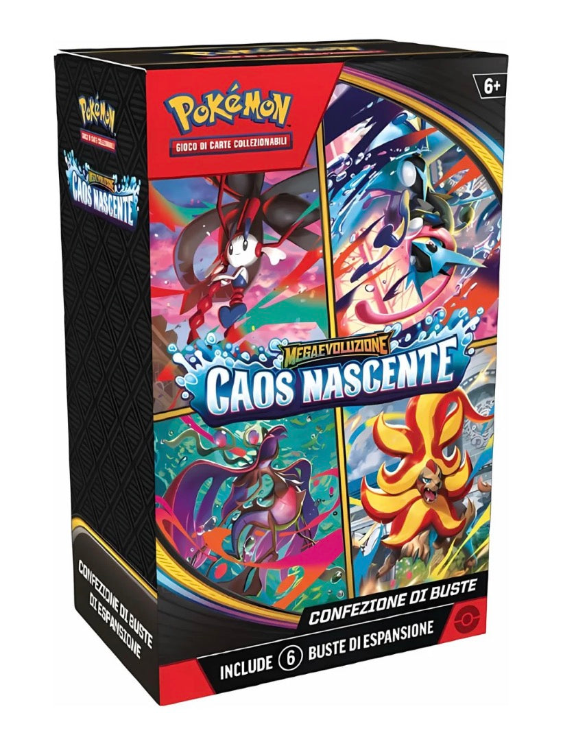 Pokémon GCC - Megaevoluzione Caos Nascente | Bundle da 6 Buste - Edizione Italiana